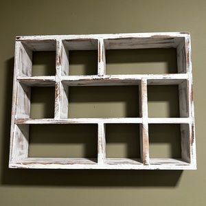 Wooden wall shelf